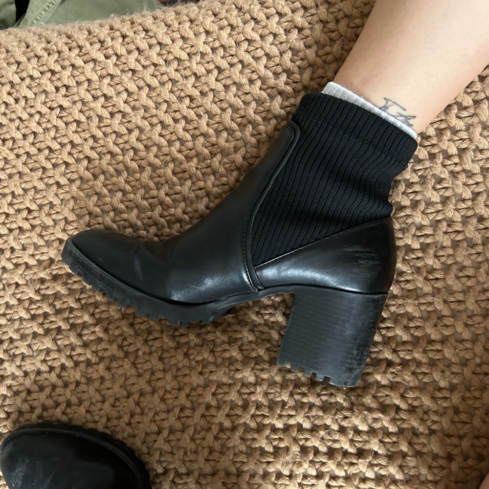 Zara lug sole boot